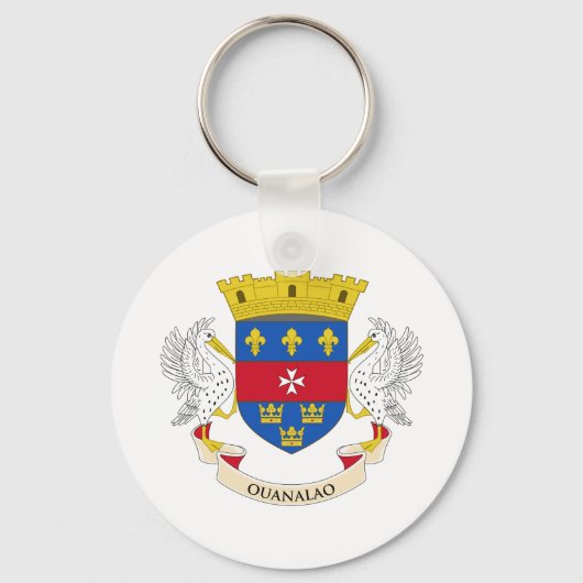 Vlag van Saint-Barthélemy Sleutelhanger (Voorkant)
