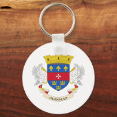 Vlag van Saint-Barthélemy Sleutelhanger (Achterkant)