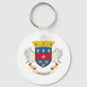 Vlag van Saint-Barthélemy Sleutelhanger (Achterkant)