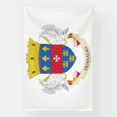 Vlag van Saint-Barthélemy Spandoek (Verticaal)