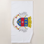 Vlag van Saint-Barthélemy Strandlaken (Voorkant)