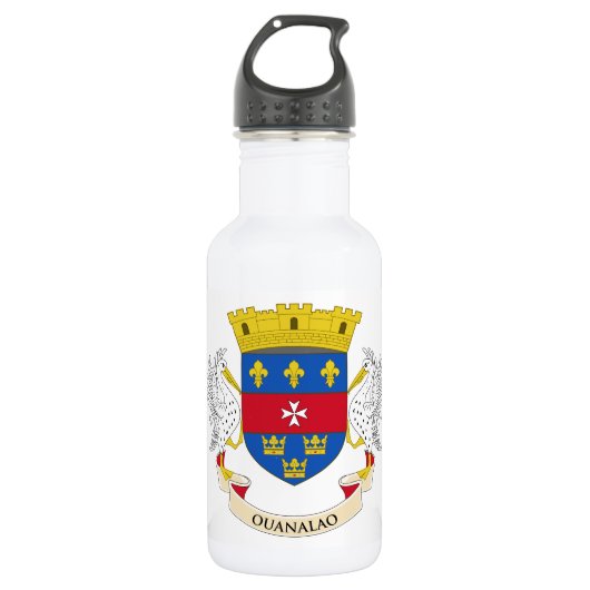 Vlag van Saint-Barthélemy Waterfles (Voorkant)