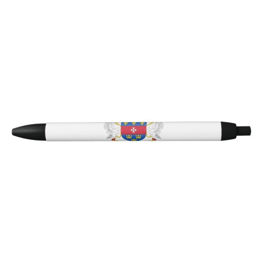 Vlag van Saint-Barthélemy Zwarte Inkt Pen (Voorkant)