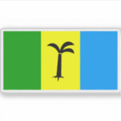 Vlag van Saint Christopher-Nevis-Anguilla Sticker (Voorkant)