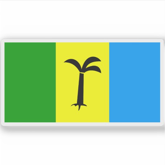 Vlag van Saint Christopher-Nevis-Anguilla Sticker (Voorkant)