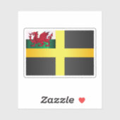 Vlag van Saint David of Wales Sticker (Vel)