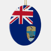 Vlag van Saint Helena Keramisch Ornament (Rechts)
