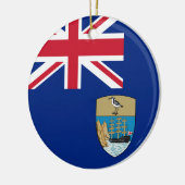 Vlag van Saint Helena Keramisch Ornament (Links)