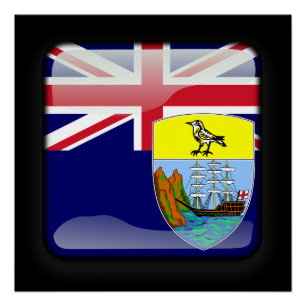 Vlag van Saint Helena Poster