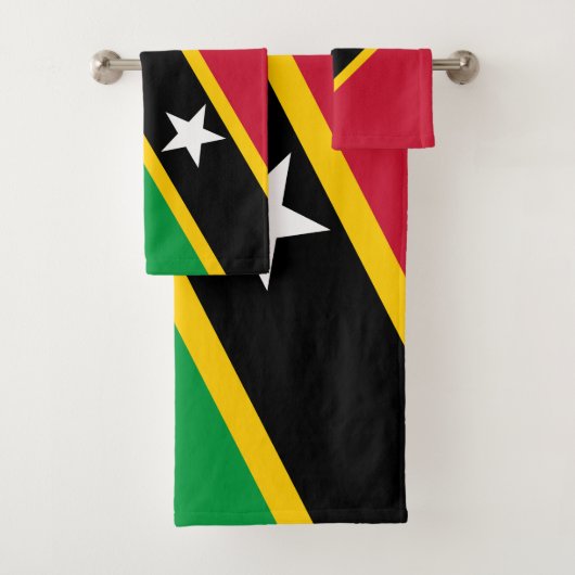 Vlag van Saint Kitts en Nevis Bad Handdoek (Insitu)
