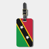 Vlag van Saint Kitts en Nevis Bagagelabel (Voorkant verticaal)