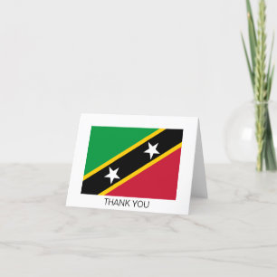 Vlag van Saint Kitts en Nevis Bedankkaart