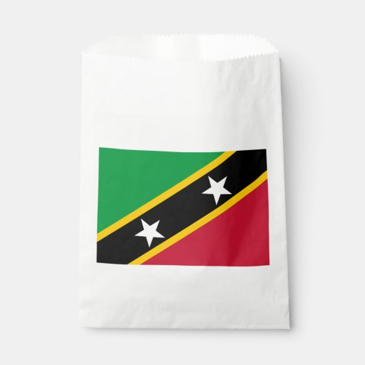 Vlag van Saint Kitts en Nevis Bedankzakje (Voorkant)