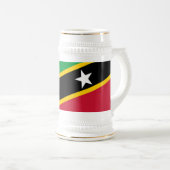 Vlag van Saint Kitts en Nevis Bierpul (Voorkant rechts)