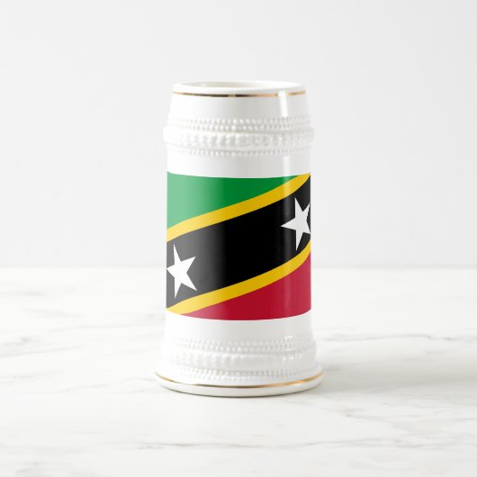 Vlag van Saint Kitts en Nevis Bierpul (Center)