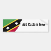 Vlag van Saint Kitts en Nevis Bumpersticker (Voorkant)