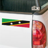 Vlag van Saint Kitts en Nevis Bumpersticker (Op Truck)