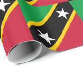 Vlag van Saint Kitts en Nevis Cadeaupapier (Rol Hoek)