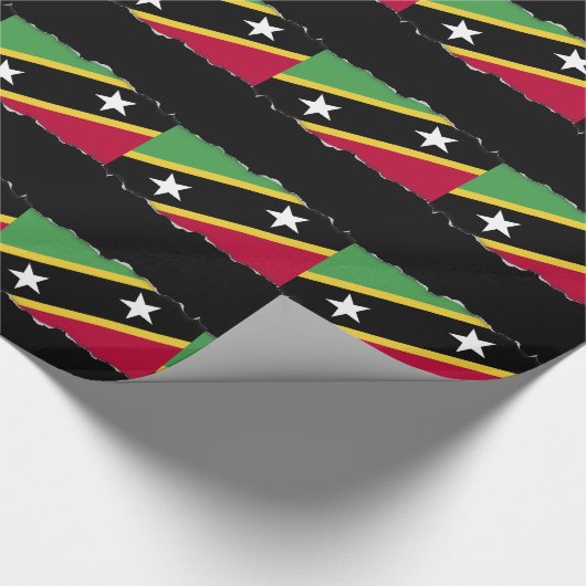 Vlag van Saint Kitts en Nevis Cadeaupapier (Hoek)