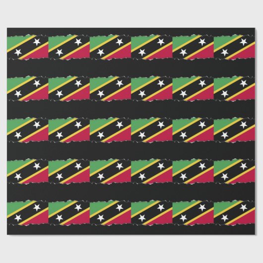 Vlag van Saint Kitts en Nevis Cadeaupapier (Vlak)