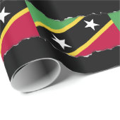Vlag van Saint Kitts en Nevis Cadeaupapier (Rol Hoek)