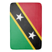 Vlag van Saint Kitts en Nevis (Caraïben) Badmat (Voorkant Verticaal)
