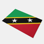 Vlag van Saint Kitts en Nevis (Caraïben) Deurmat (Schuin)