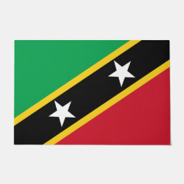 Vlag van Saint Kitts en Nevis (Caraïben) Deurmat