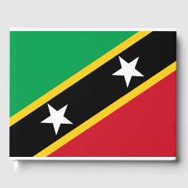 Vlag van Saint Kitts en Nevis (Caraïben) Gastenboek