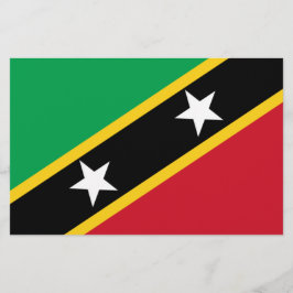 Vlag van Saint Kitts en Nevis (Caraïbisch gebied) Briefpapier