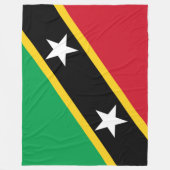 Vlag van Saint Kitts en Nevis (Caraïbisch gebied) Fleece Deken (Voorkant)