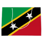 Vlag van Saint Kitts en Nevis (Caraïbisch gebied) Groot Cadeauzakje (Voorkant)