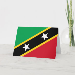 Vlag van Saint Kitts en Nevis (Caraïbisch gebied) Kaart