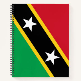 Vlag van Saint Kitts en Nevis (Caraïbisch gebied) Notitieboek