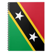 Vlag van Saint Kitts en Nevis (Caraïbisch gebied) Notitieboek (Voorkant)