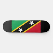 Vlag van Saint Kitts en Nevis (Caraïbisch gebied) Persoonlijk Skateboard (Horizontaal)