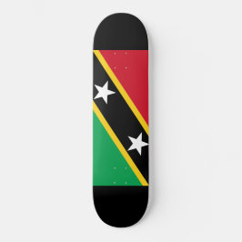 Vlag van Saint Kitts en Nevis (Caraïbisch gebied) Persoonlijk Skateboard