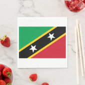 Vlag van Saint Kitts en Nevis (Caraïbisch gebied) Servet (Insitu)