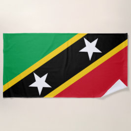 Vlag van Saint Kitts en Nevis (Caraïbisch gebied) Strandlaken
