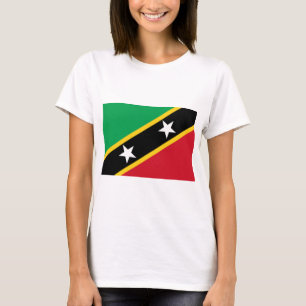 Vlag van Saint Kitts en Nevis (Caraïbisch gebied) T-shirt
