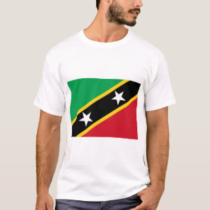Vlag van Saint Kitts en Nevis (Caraïbisch gebied) T-shirt