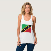 Vlag van Saint Kitts en Nevis (Caraïbisch gebied) Tanktop (Volledige Voorkant)