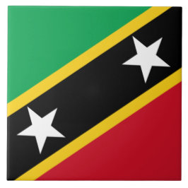 Vlag van Saint Kitts en Nevis (Caraïbisch gebied) Tegeltje