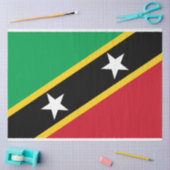 Vlag van Saint Kitts en Nevis (Caraïbisch gebied) Tissuepapier (Craft)
