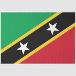 Vlag van Saint Kitts en Nevis (Caraïbisch gebied) Tissuepapier