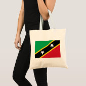 Vlag van Saint Kitts en Nevis (Caraïbisch gebied) Tote Bag (Voorkant (product))