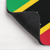 Vlag van Saint Kitts en Nevis (Caribisch gebied) Muismat (Hoek)