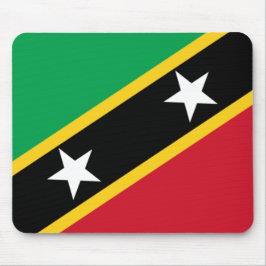 Vlag van Saint Kitts en Nevis (Caribisch gebied) Muismat