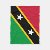 Vlag van Saint Kitts en Nevis Fleece Deken (Voorkant)