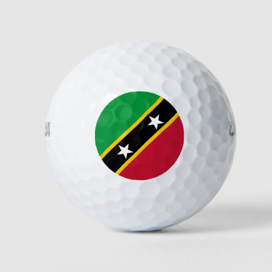 Vlag van Saint Kitts en Nevis Golfballen (Voorkant)
